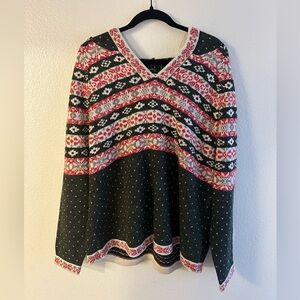 Cottagecore NorthStyle Women's Hooded V-Neck Sweater